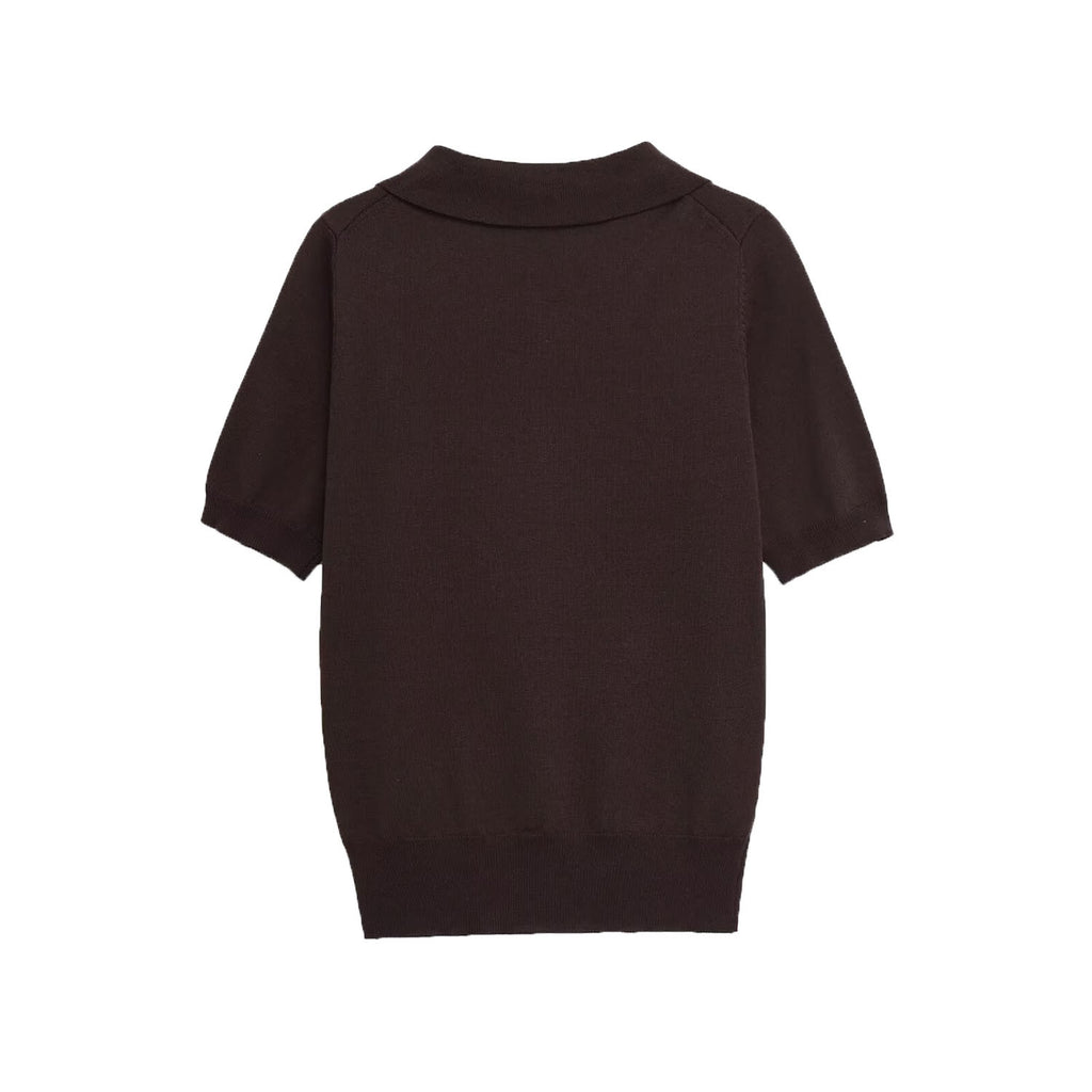 Femme Mode Versatile Manche courte Tricot Top