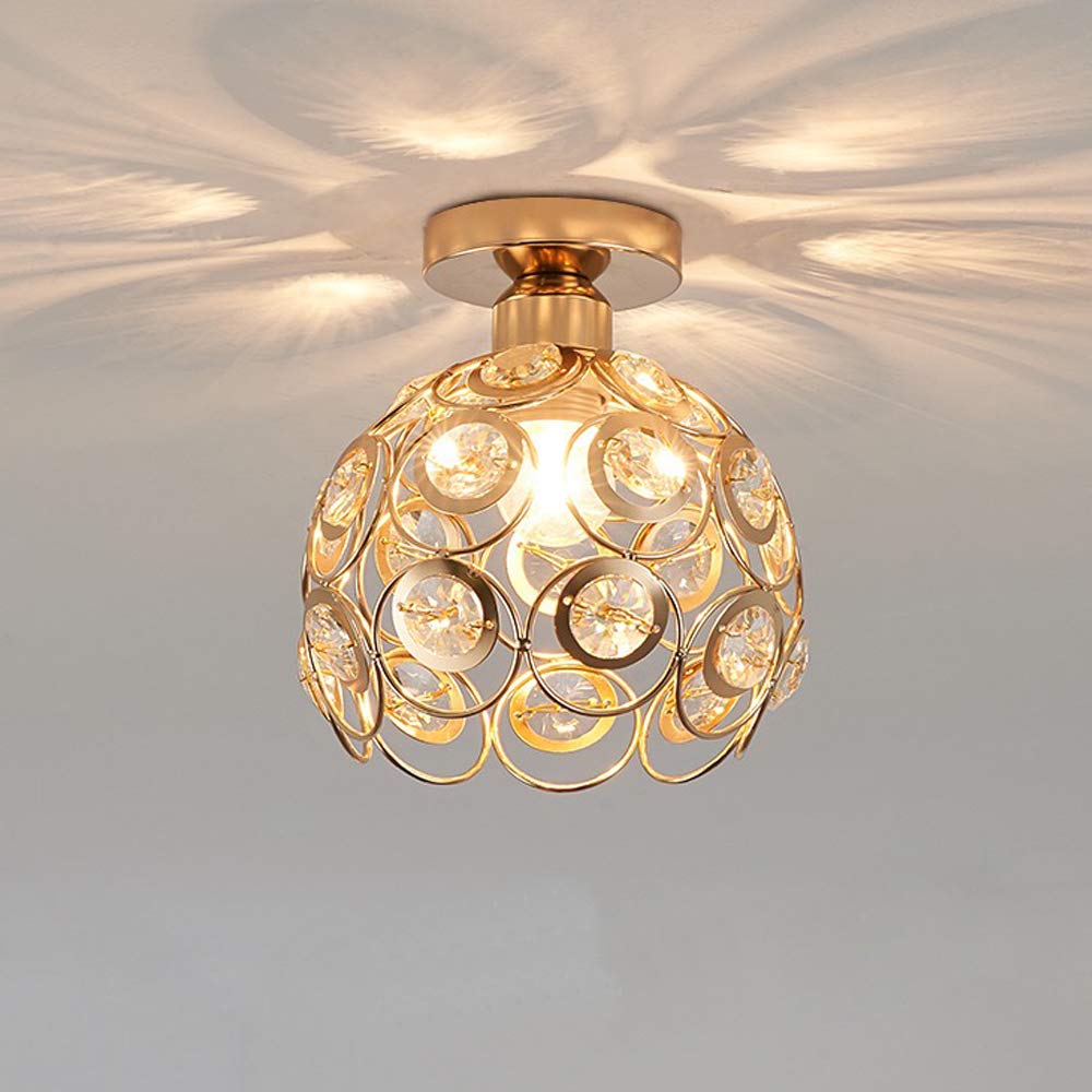 Creative personnalisé cristal plafond lumière Hallway lumière Balcon Flush Mount lumière