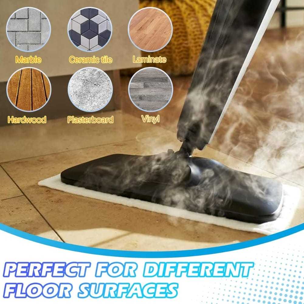 10 Plaquettes plates Microda XXL compatibles — blanc avec bandes horizontales pour un plancher efficace