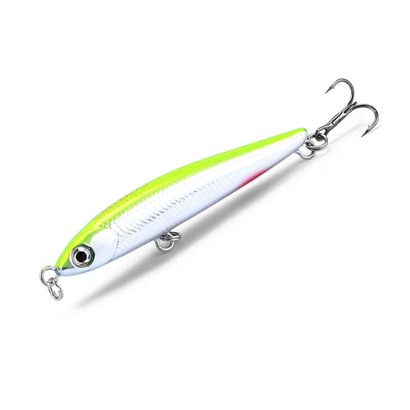 Long-distance casting of artificial lures for freshwater streams