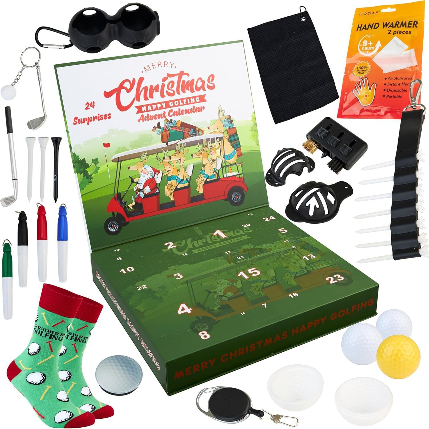 Calendrier de l'avent de golf 2 boîte de Noël adulte pour hommes