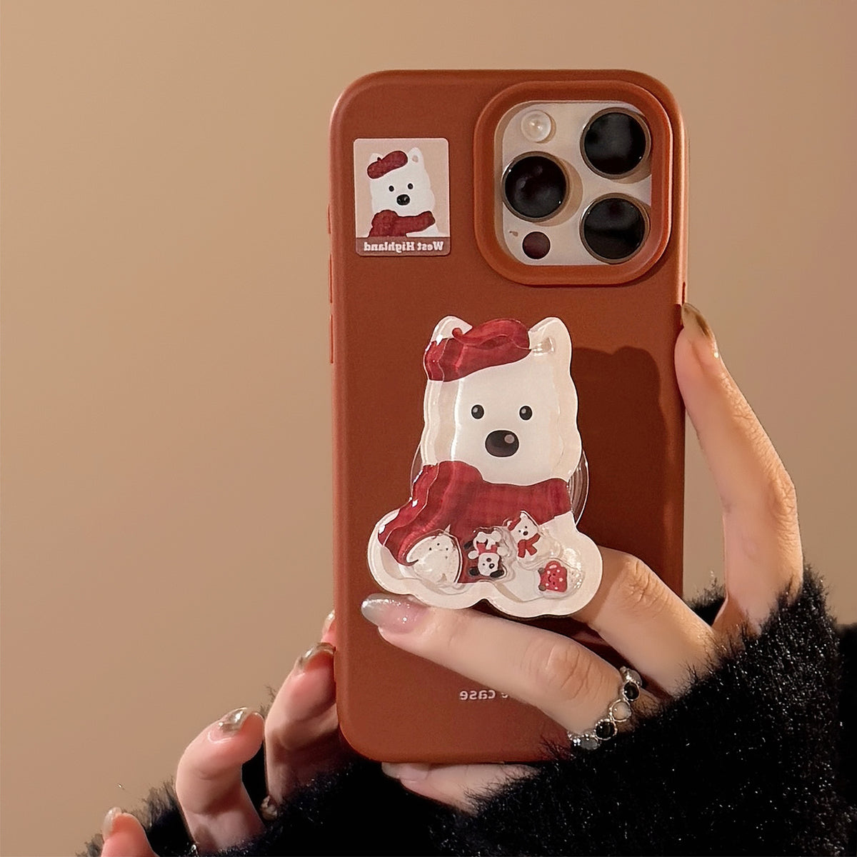 Cartoon Animal Shaker Silicone Phone Case