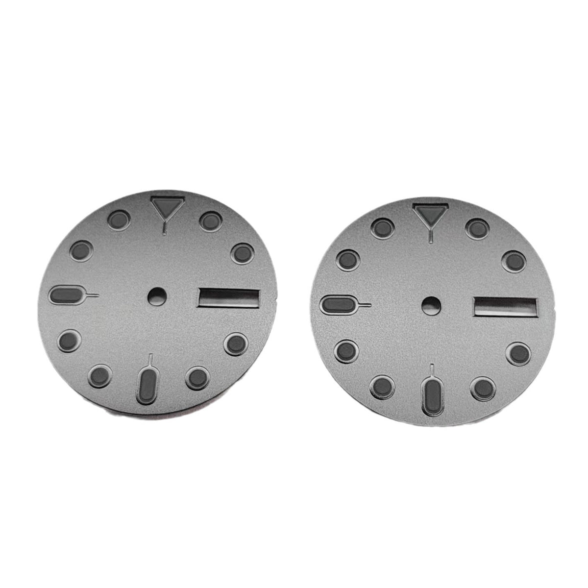 Accessoire de montre Cadran à double date avec aiguilles lumineuses vertes pour NH36 4R M