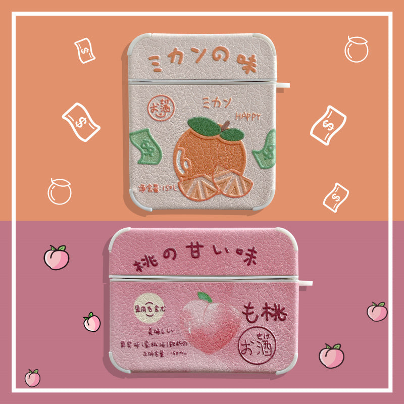 Peach Earphone Case 1 2 Génération Pro sans fil Bluetooth Protection Case