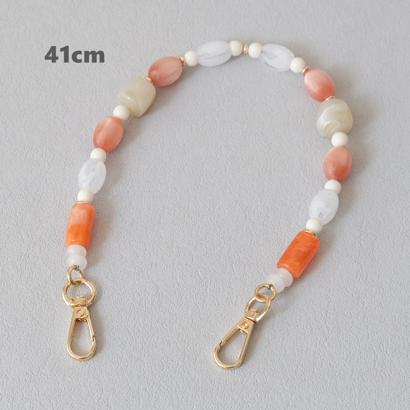 Accessoires de chaîne de perles colorés tout-match