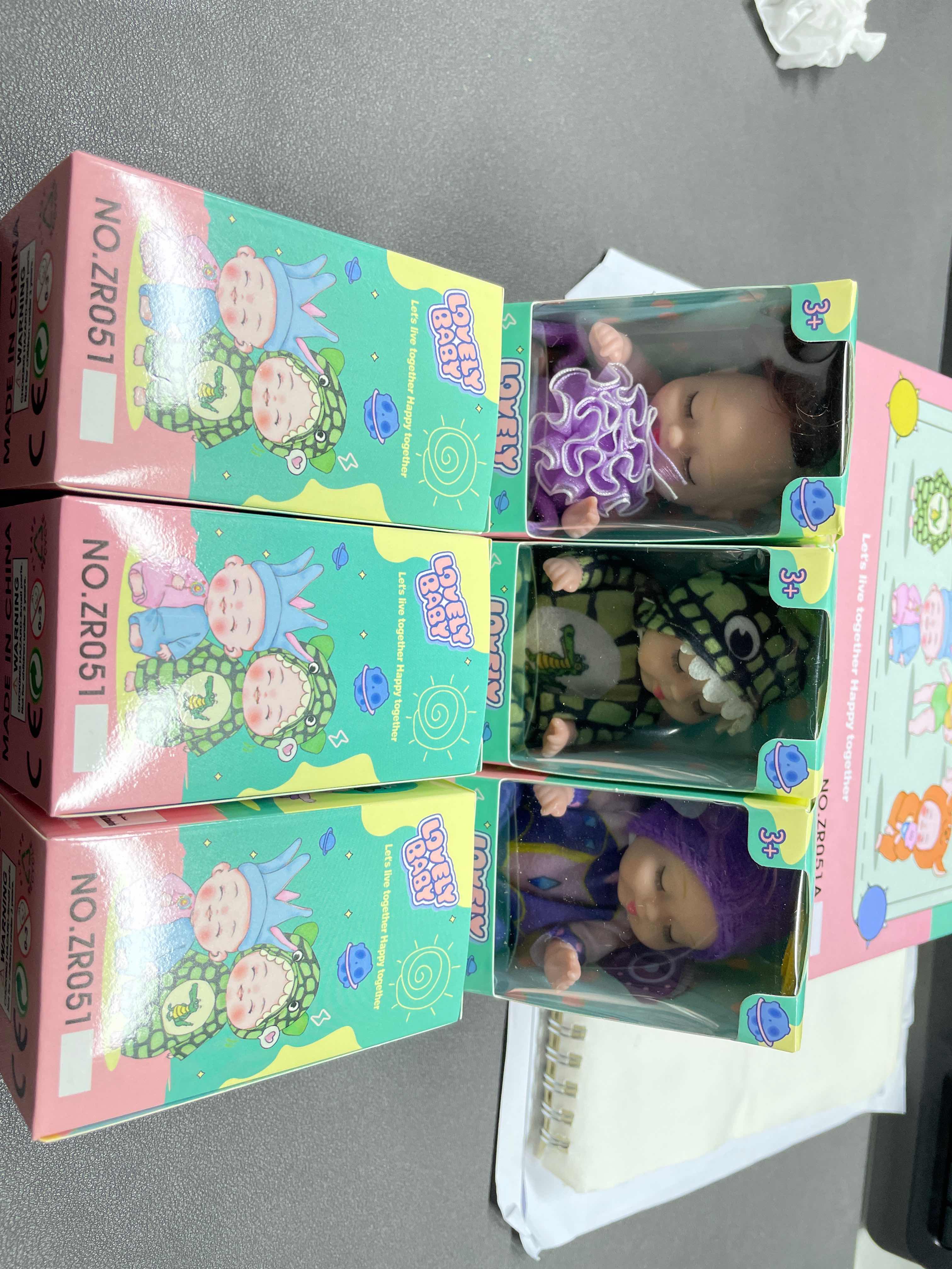 6 Nouvellement amélioré Dormant Poupées Poupées Jouet de filles Boîte Cadeau Set Adorable Princesse Figurines