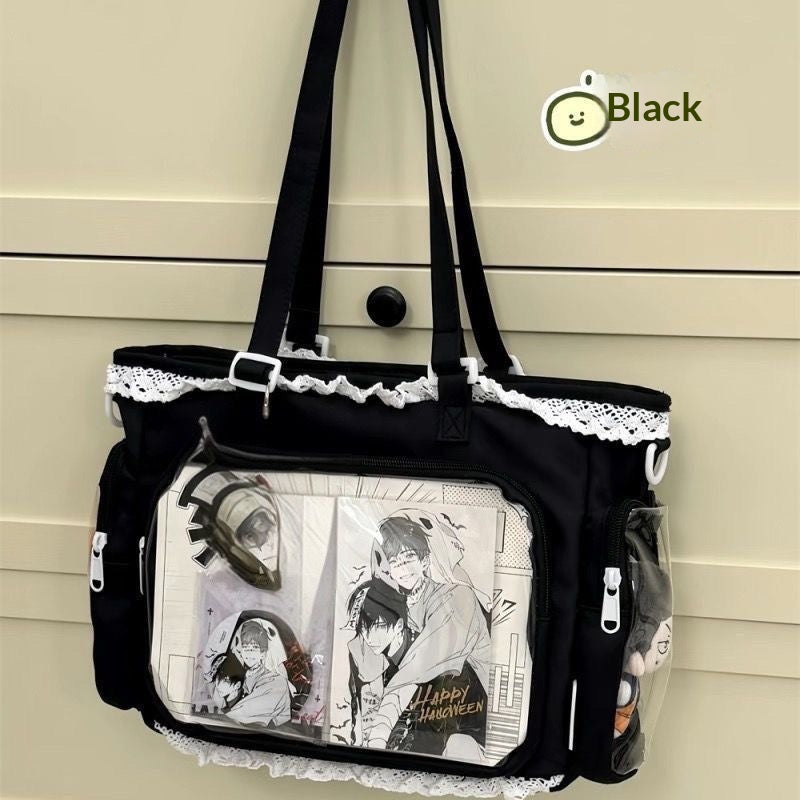 Sac de douleur d'insigne transparent de style japonais