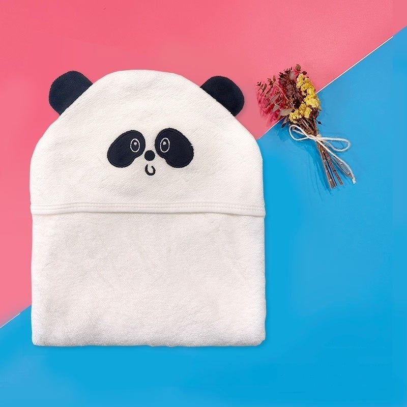 Classe A Bamboo Fibre Swaddle avec Hood Enfants Serviette de bain Couverture et cap tout en un