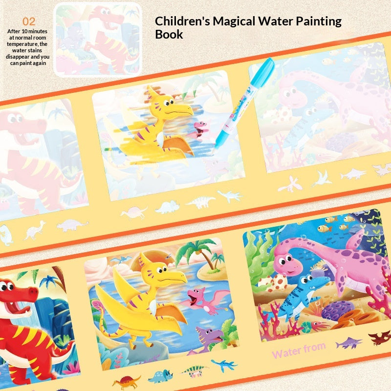 Enfants bricolage peinture à l'eau Doodle Puzzle Card