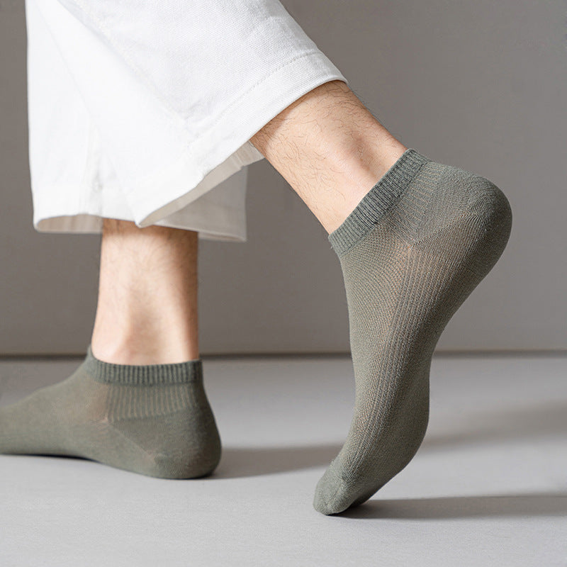 Chaussettes de bateau en polyester simple à faible coupe