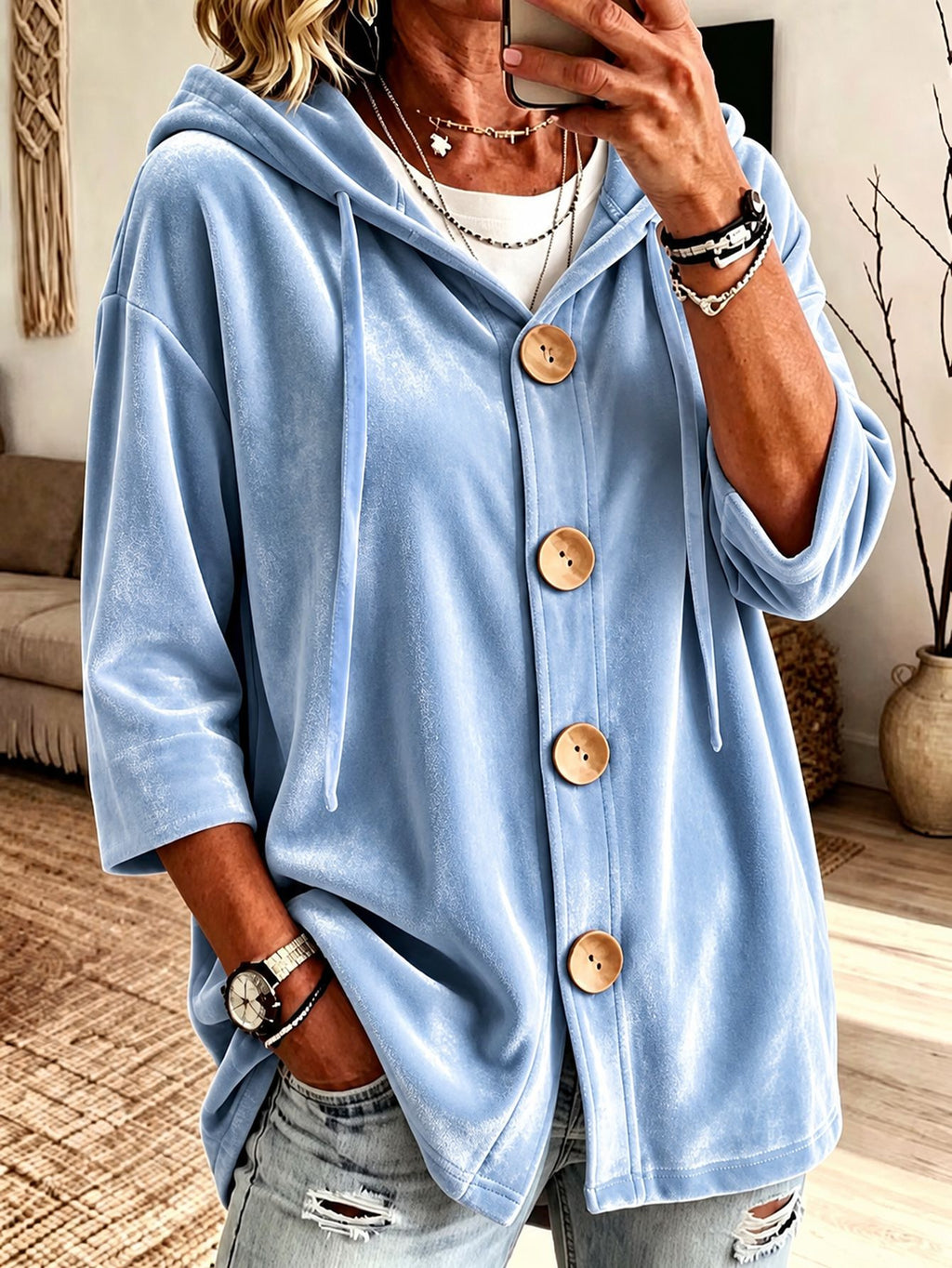 Polyester blouse