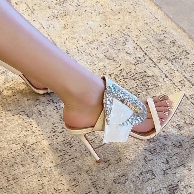 Sandales à glissière pour femmes d'été