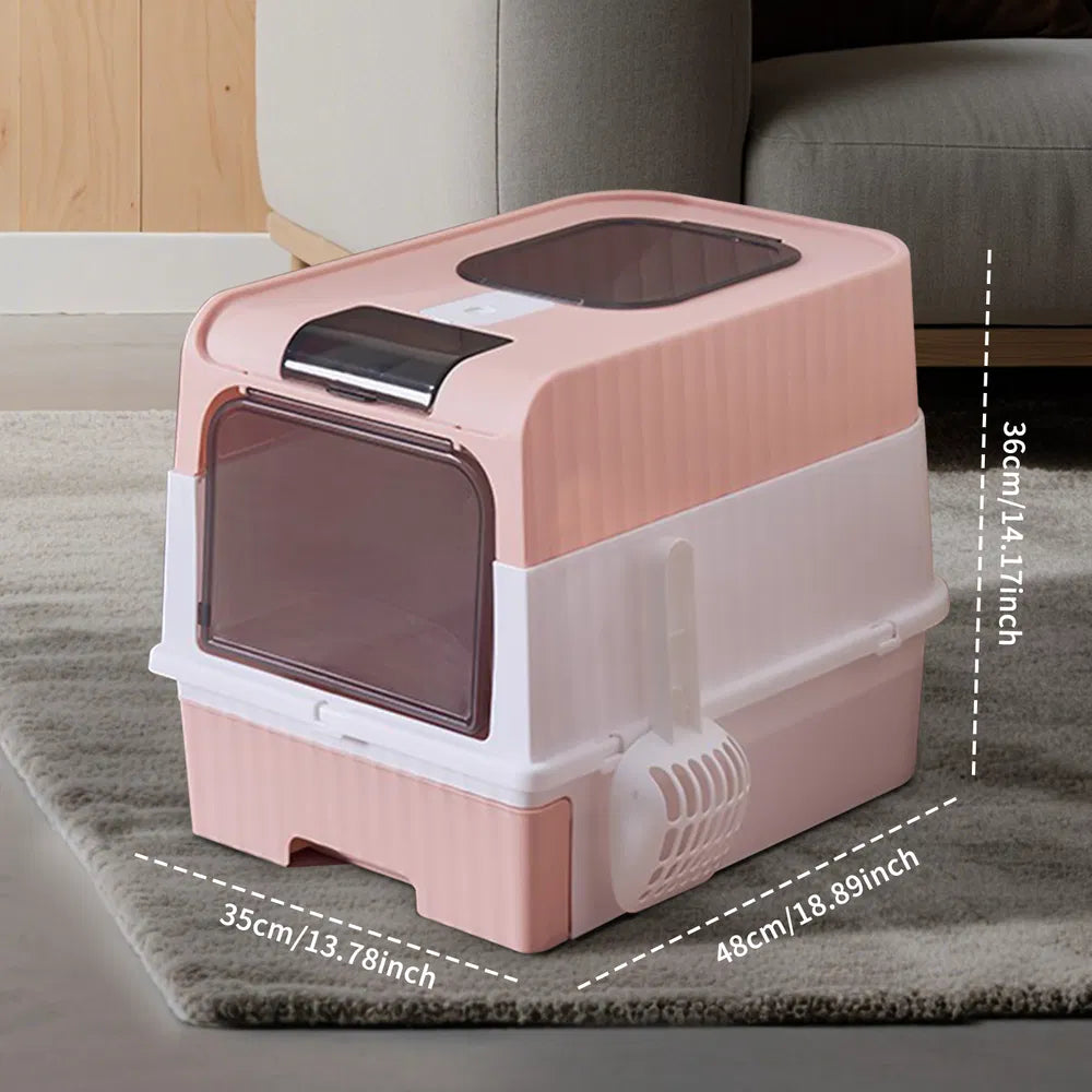 PinkMagic Cube Smart Litter Box for Cats - Hands-Free