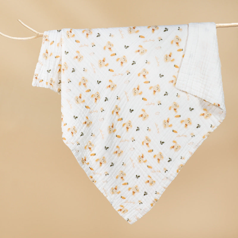 Couverture pour bébé imprimé en coton pur