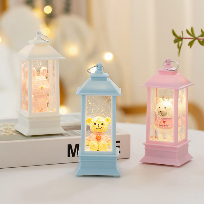 Creative LED injection d'eau Décorations romantiques Lampe de nuit cadeau de la Saint-Valentin pour fille