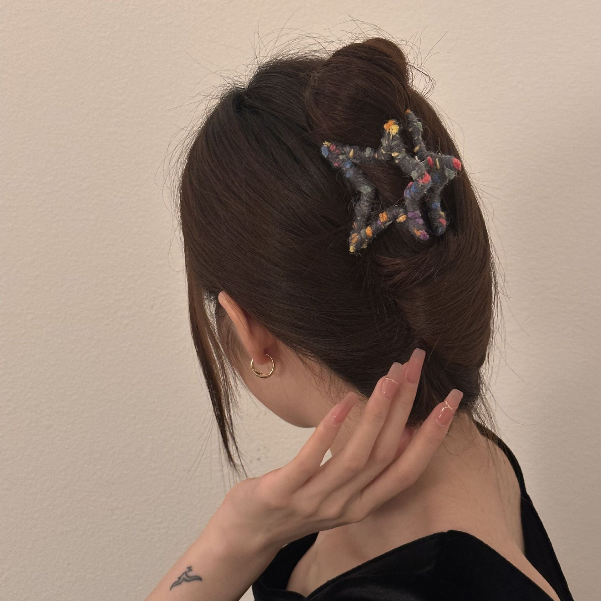 Five-pointed Star Grip Back Head Barrettes Dames