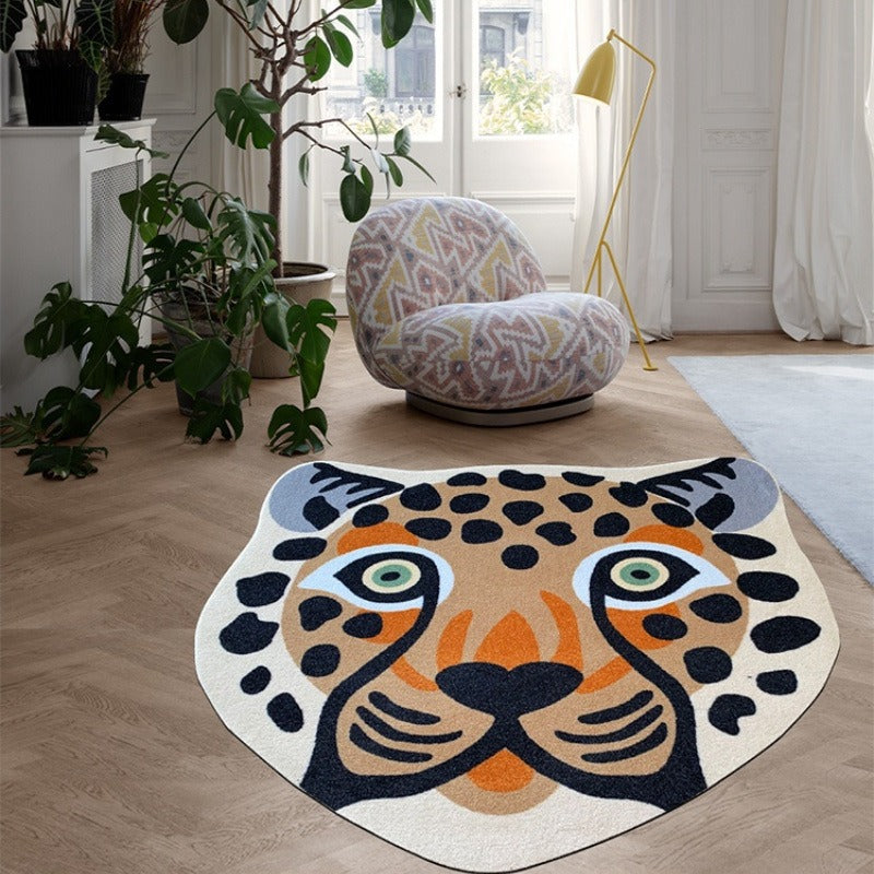 Tapis de sol épais à l'épreuve du froid en imitation cachemire Ca en forme de arc et en forme irrégulière