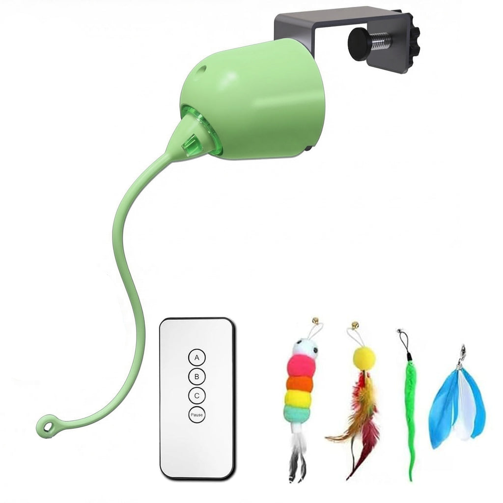 Smart Cat Teaser Stick Interactive Toy Porte suspendue à distance