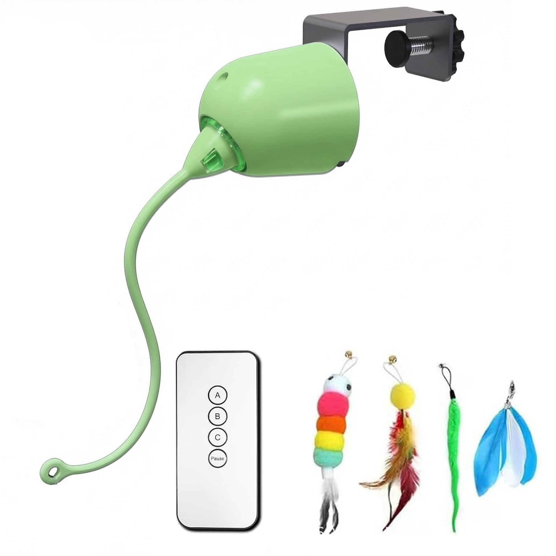 Smart Cat Teaser Stick Interactive Toy Porte suspendue à distance