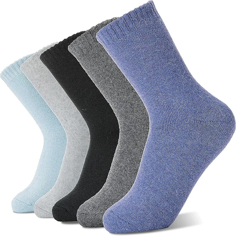 Chaussettes à tube en cachemire épaissies de laine chaude unisexe à froid