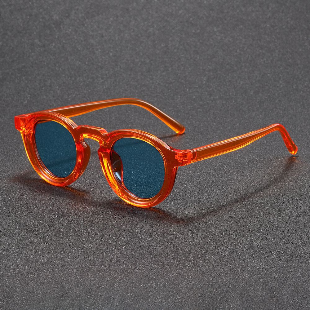 Lunettes de soleil Retro Round Small Frame Haute Sens pour homme et femme