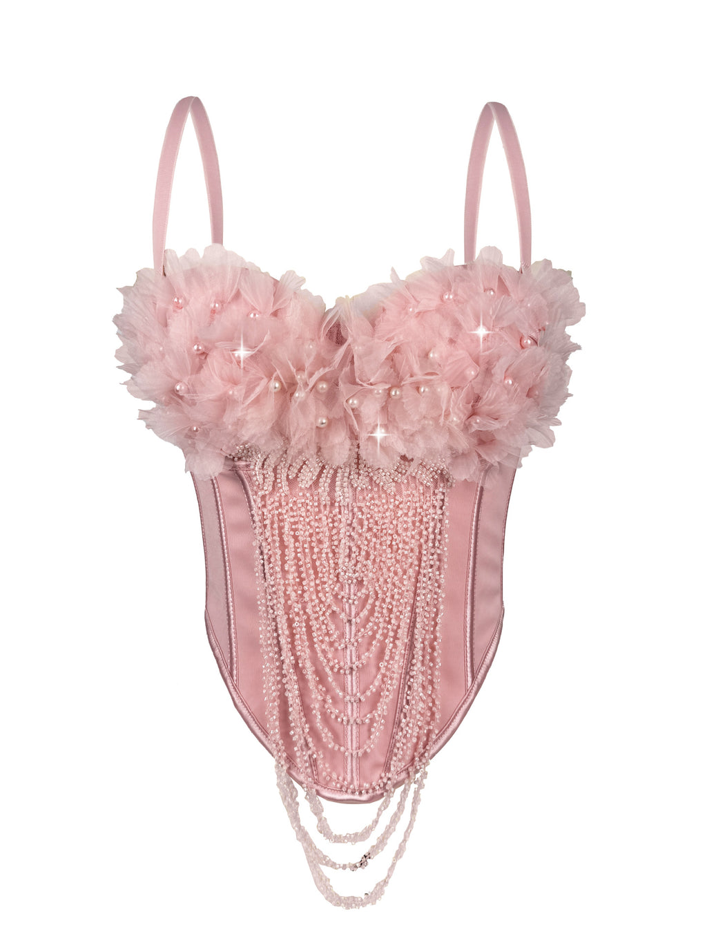 Camisole de camisole de fleur fait main Tube sans dos sexy Top Européen et américain Outer Wear Fi