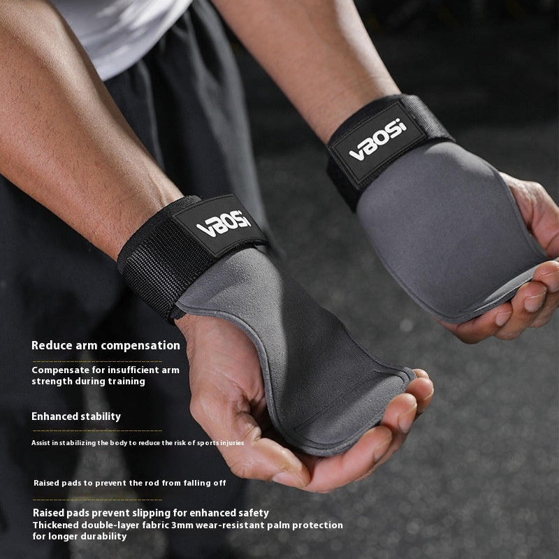 Hard Pull Booster Stripe Palm Gants Fitness Assistance