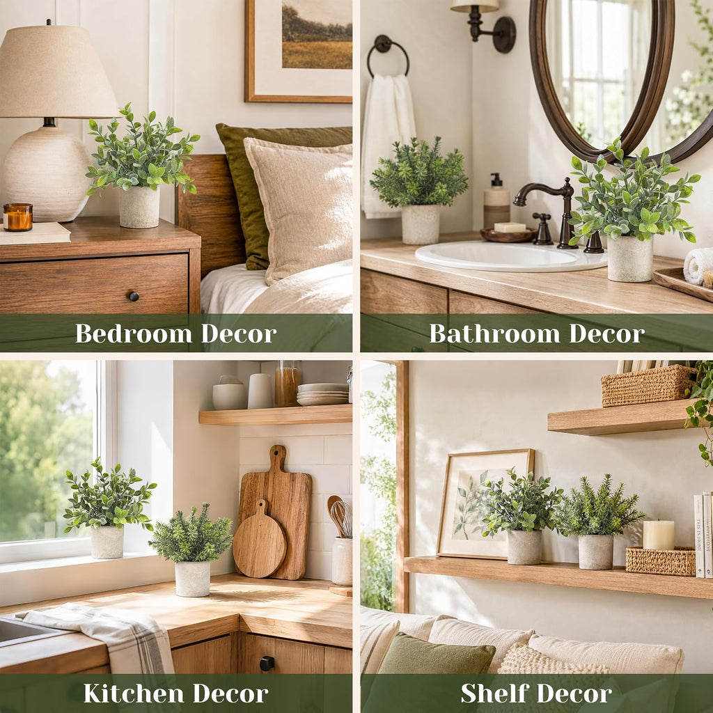 Faux plantes artificielles 3 unités