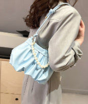 Sac en chaîne de perles ravagées pour femmes