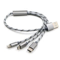 3-en-1 câble USB-C pour IOS Android et appareils de type C