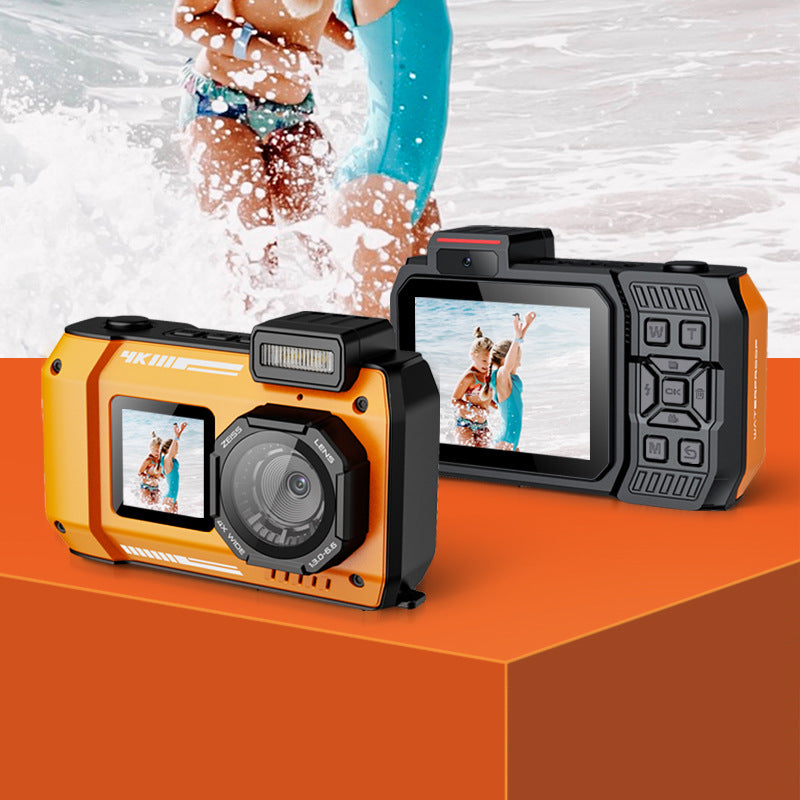 Caméra étanche D50 Dual-Screen Outdoor Sports HD Caméra de plongée