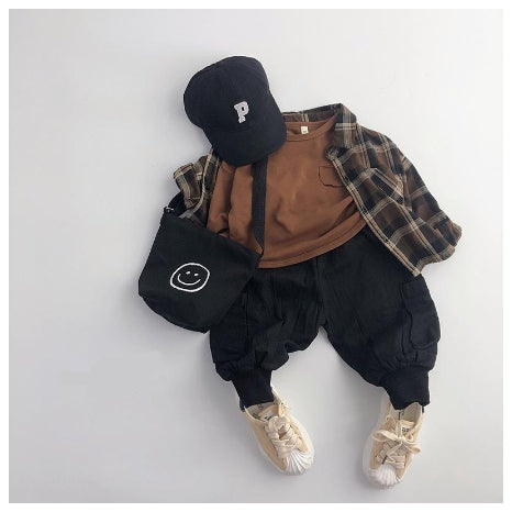 Manteau de printemps élégant et chemise pour enfants