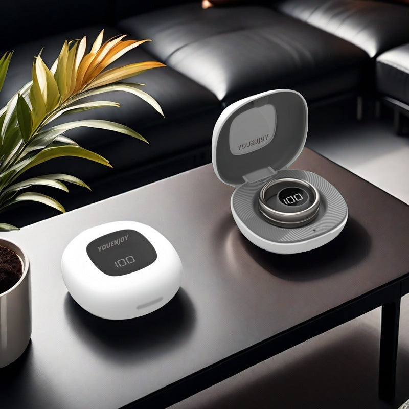 Charging Compartiment LED Affichage numérique Smart Ring