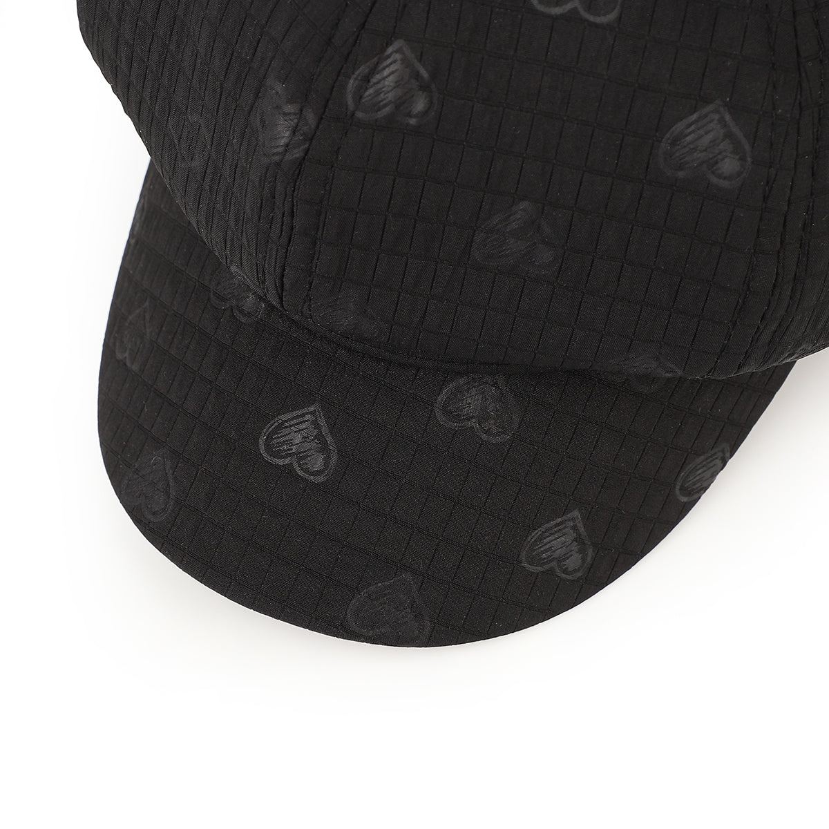 Version coréenne Soft Texture Texturé Chapeau octogonal en forme de cœur avec petit motif
