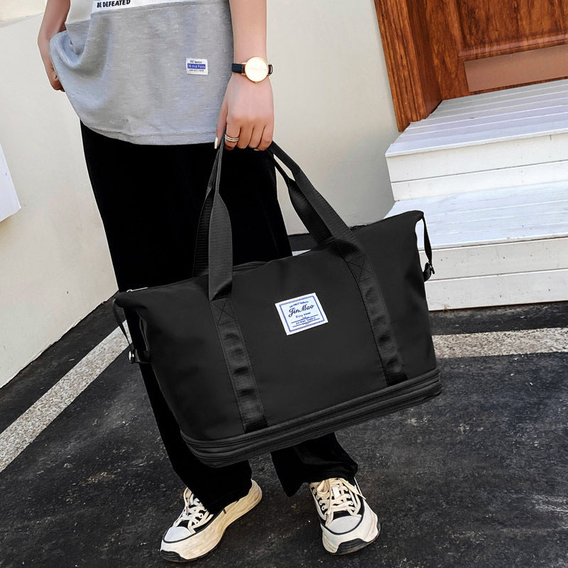Sac de voyage Grande capacité Double expansion Portable Gym Sac à bagages étudiant Sto