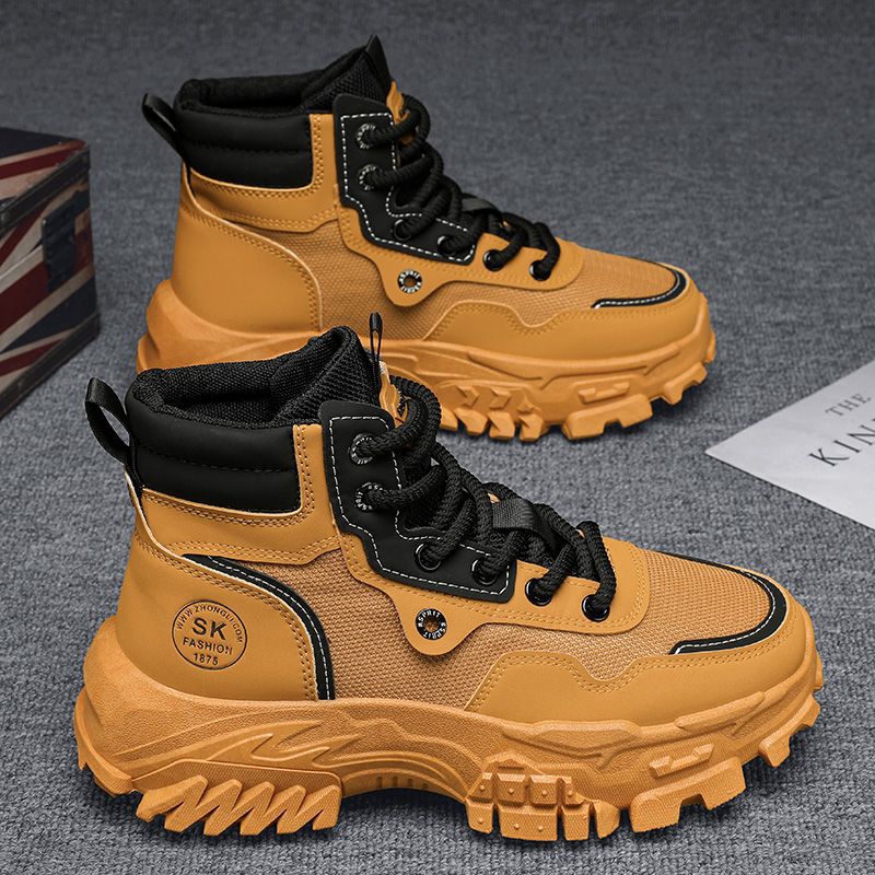 Bottes de travail respirantes haut de gamme Vintage style britannique