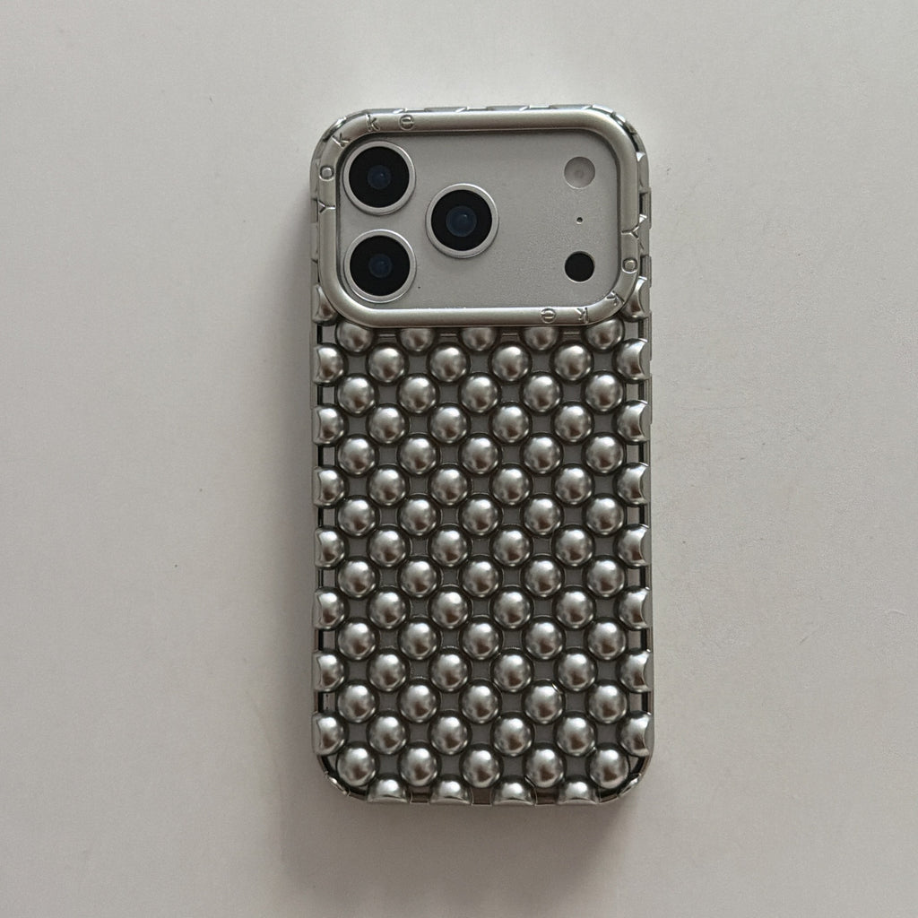Electroplated Solid Color Pearl Phone Case