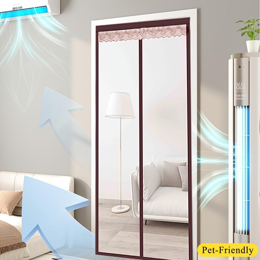 Rideau de porte EVA magnétique d'isolation thermique d'été