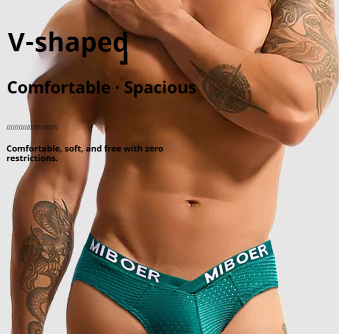 Sous-vêtements pour hommes Large V-forme taille basse U-convexe Grand Triangle de Pouch