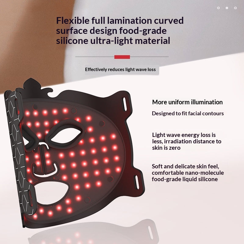 Masque de beauté LED coloré pour la photothérapie faciale à domicile