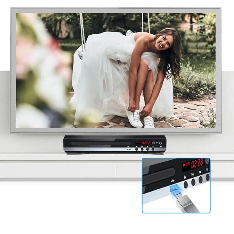 Lecteur DVD Region Gratuit avec télécommande USB Multi Region & HDMIAV Cable UK
