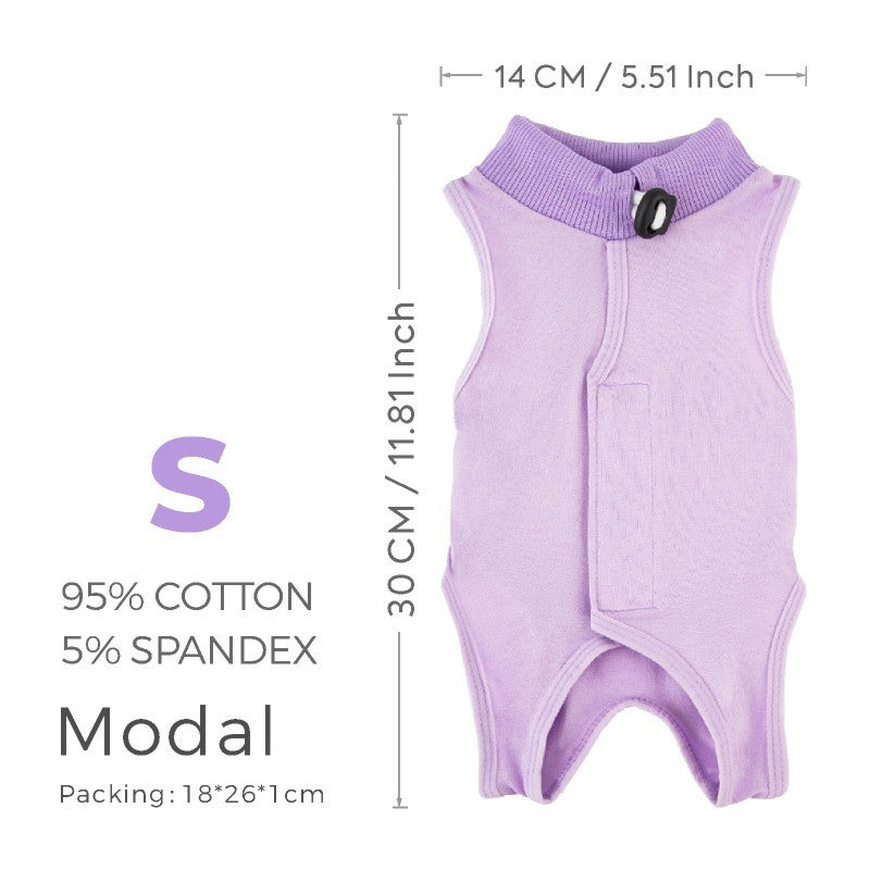 Cat Recovery Suit Cat Onesie pour les chats après chirurgie pour les blessures abdominales Cat Onesie pour Ca