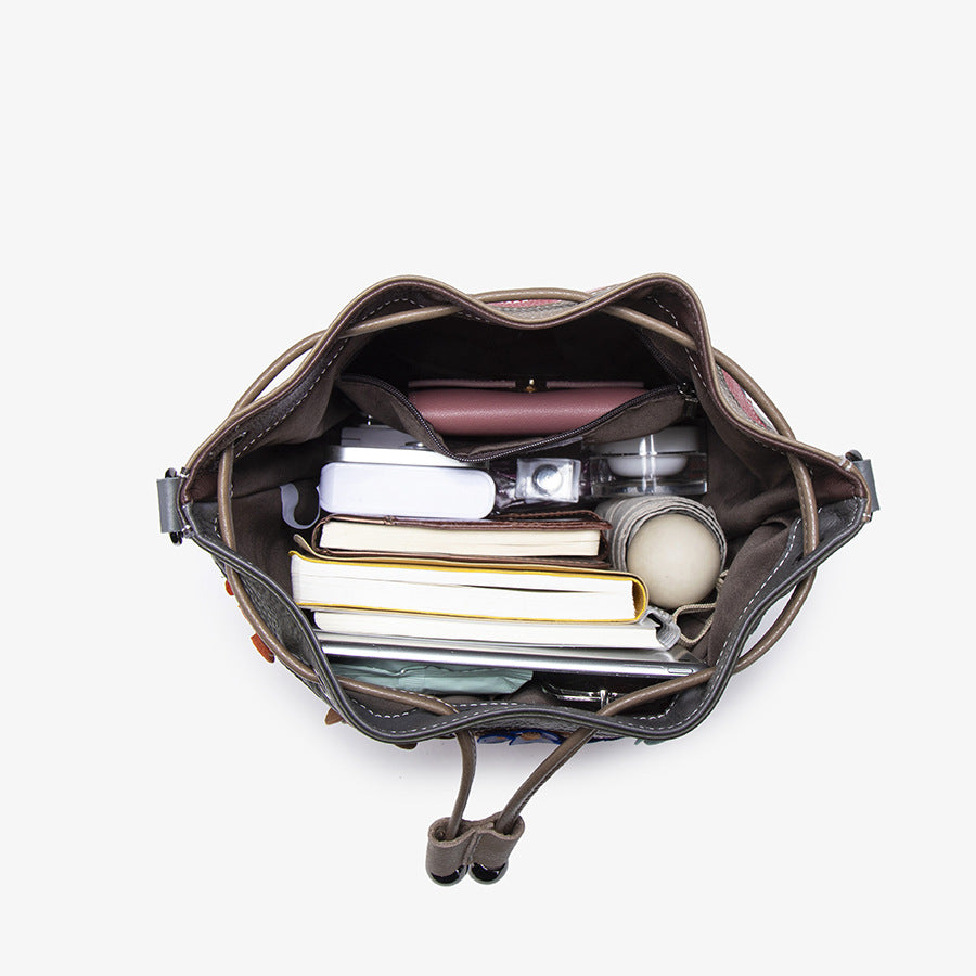 Sac en cuir véritable pour femmes élégantes