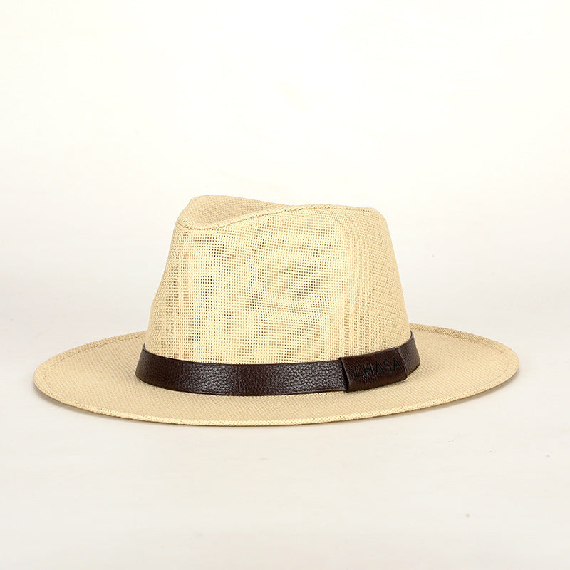 Chapeau de soleil de style britannique pour hommes parfait pour la plage