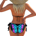 Sangle imprimée en 3D Sexy Halter sans butée sans butée deux pièces Maillot de bain