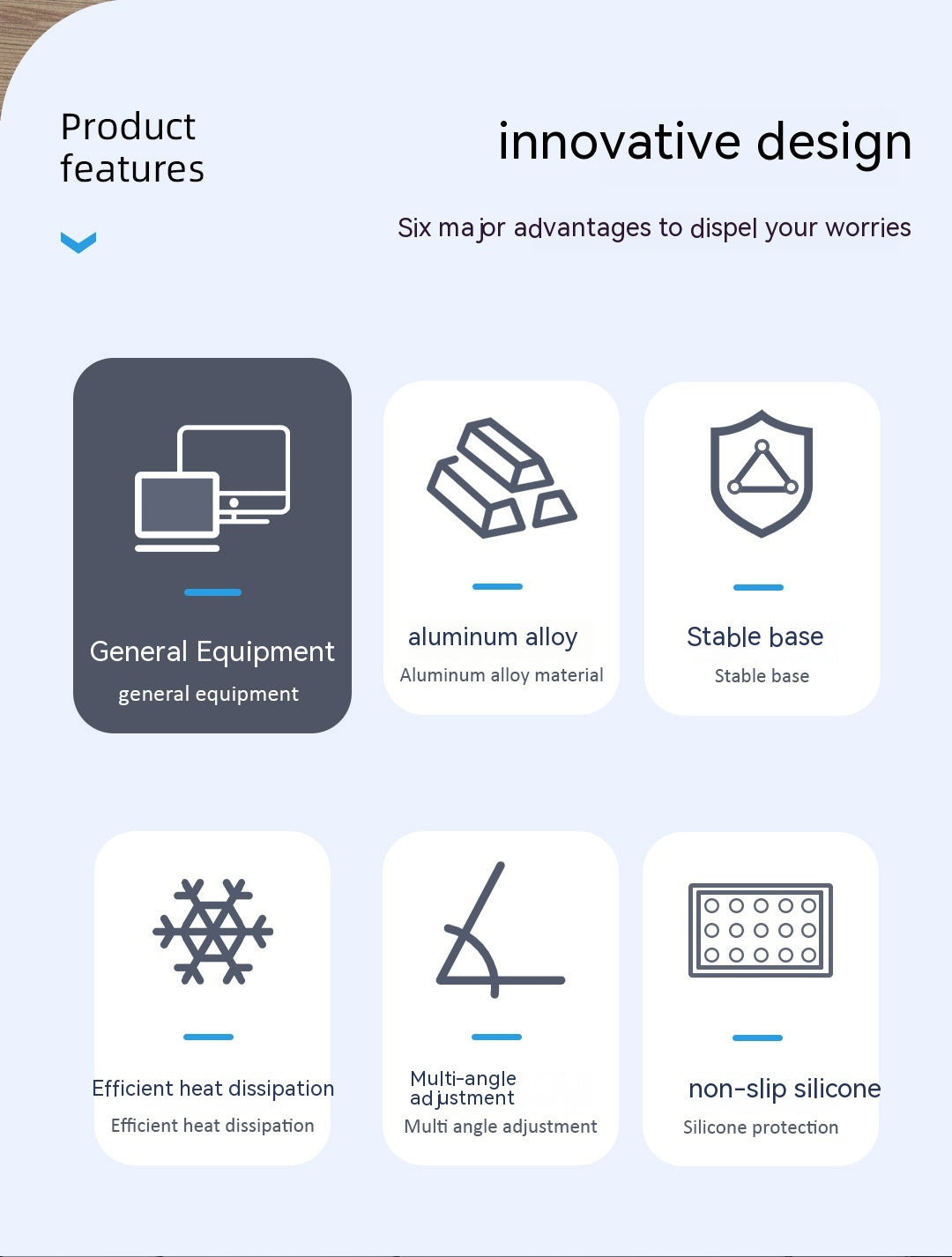 Support de refroidissement pour ordinateur portable pliant mobile