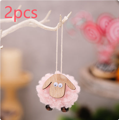 Pendentif de cerf de Noël Felt Pendentif créatif