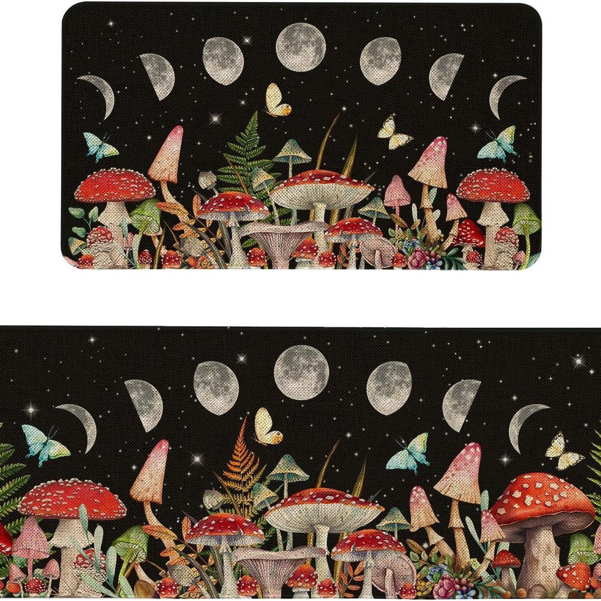 Rétro-style tapis de cuisine résistant aux taches Durable et facile à entretenir