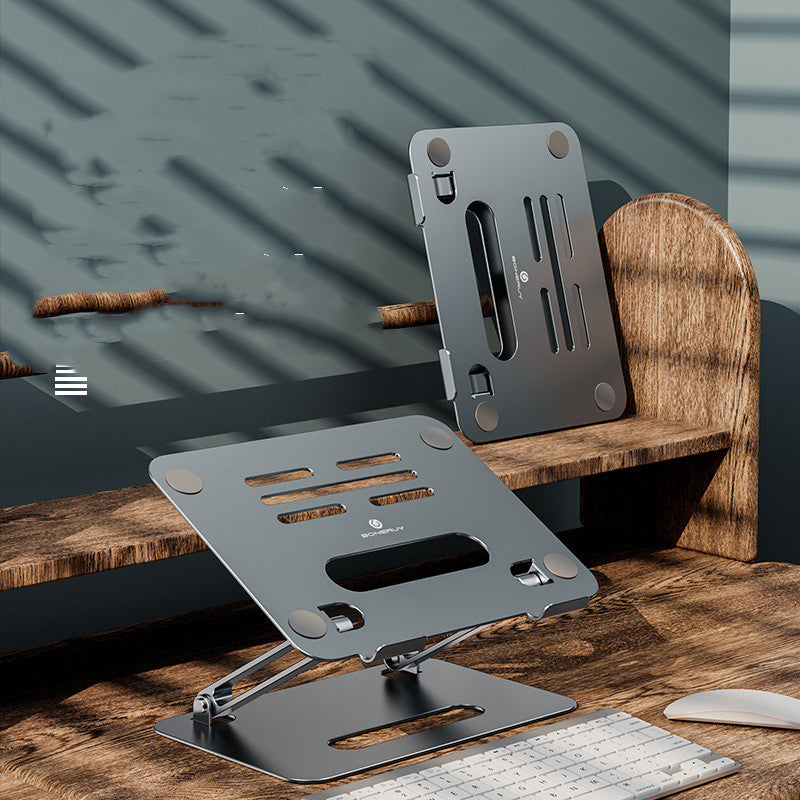 Le support d'ordinateur double couche en alliage d'aluminium