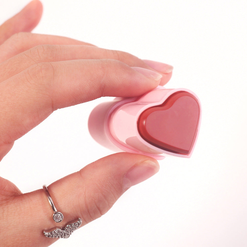 Heart-shaped matte lip crayon